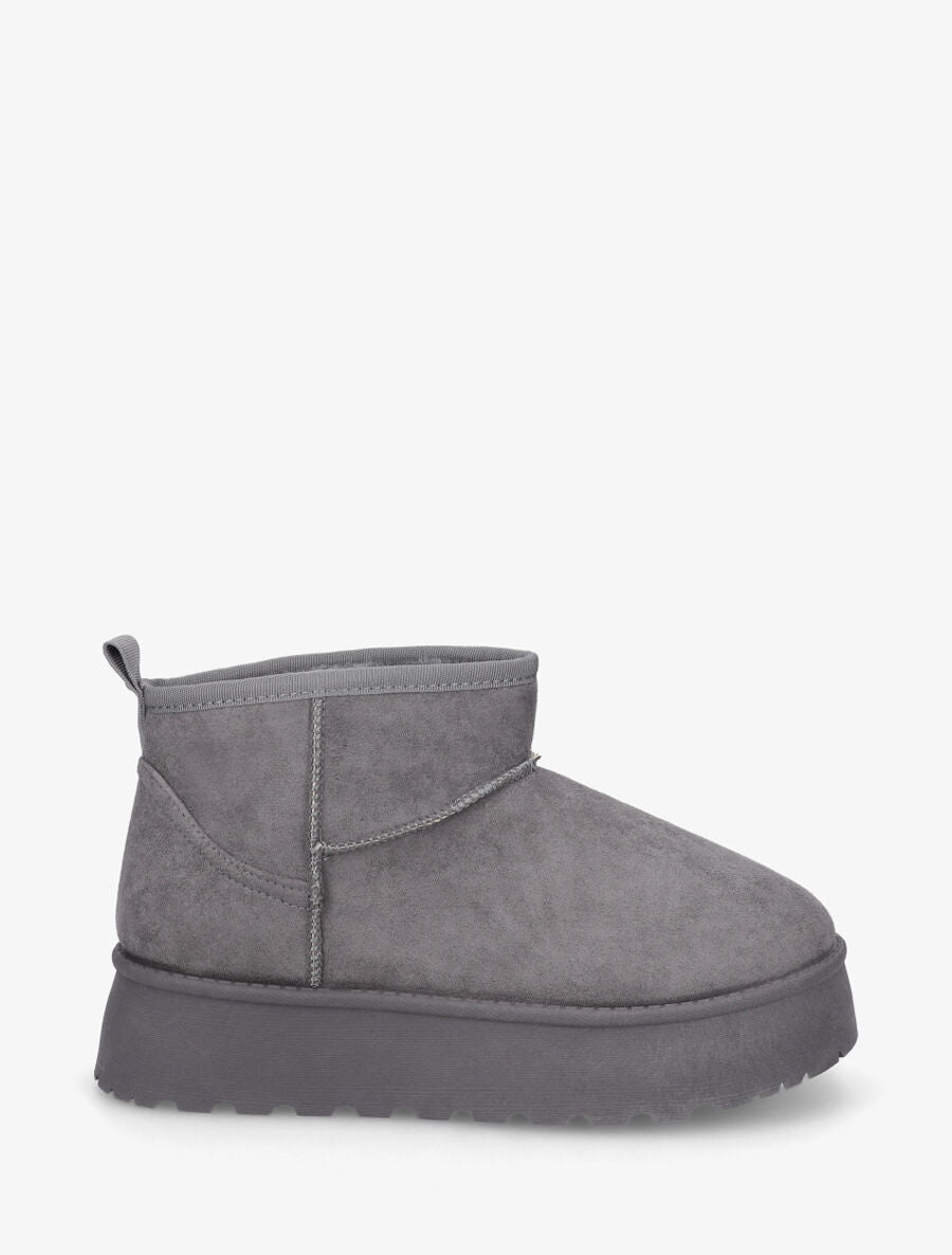 Bottines basses à interieur fourré - Gris - 5