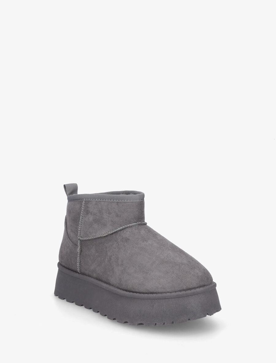 Bottines basses à interieur fourré - Gris - 2
