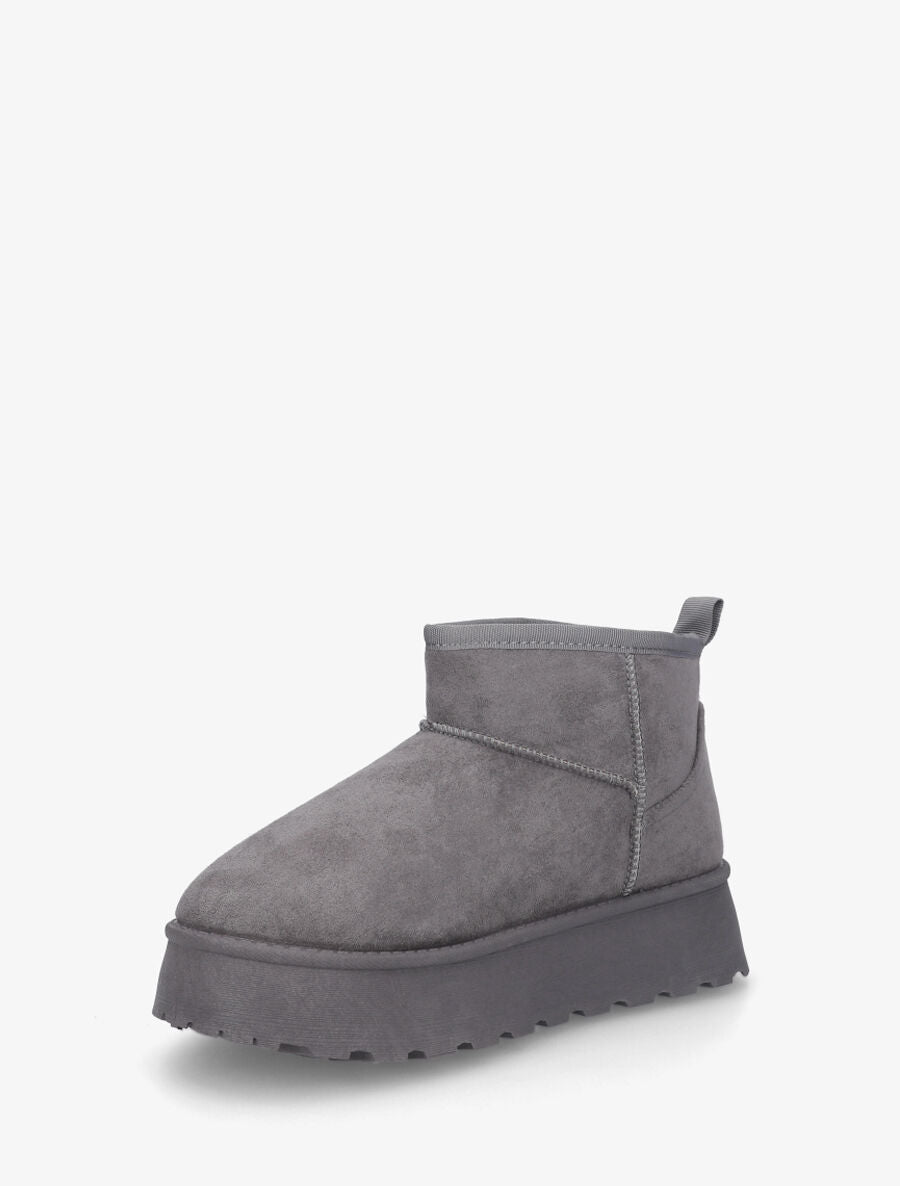 Bottines basses à interieur fourré - Gris - 3
