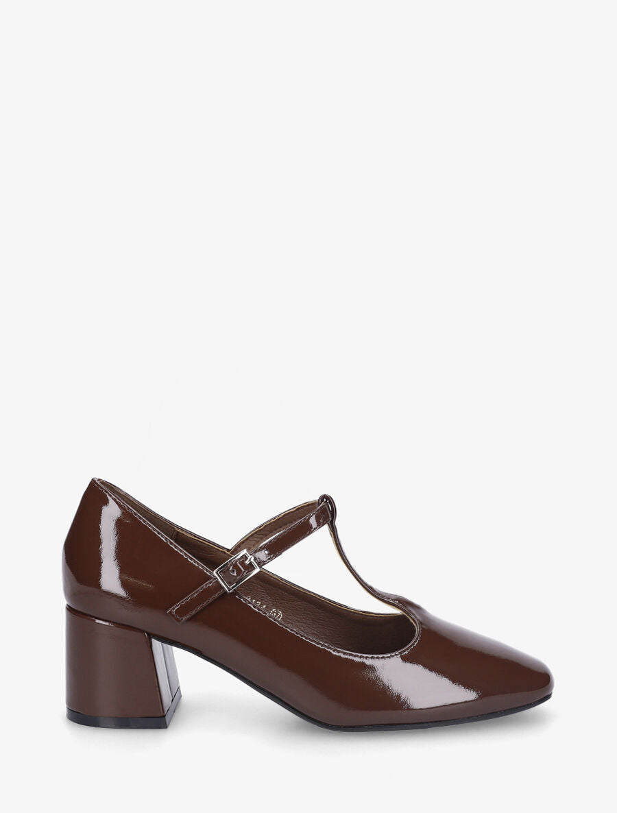Babies vernies style salomé - Marron - 1