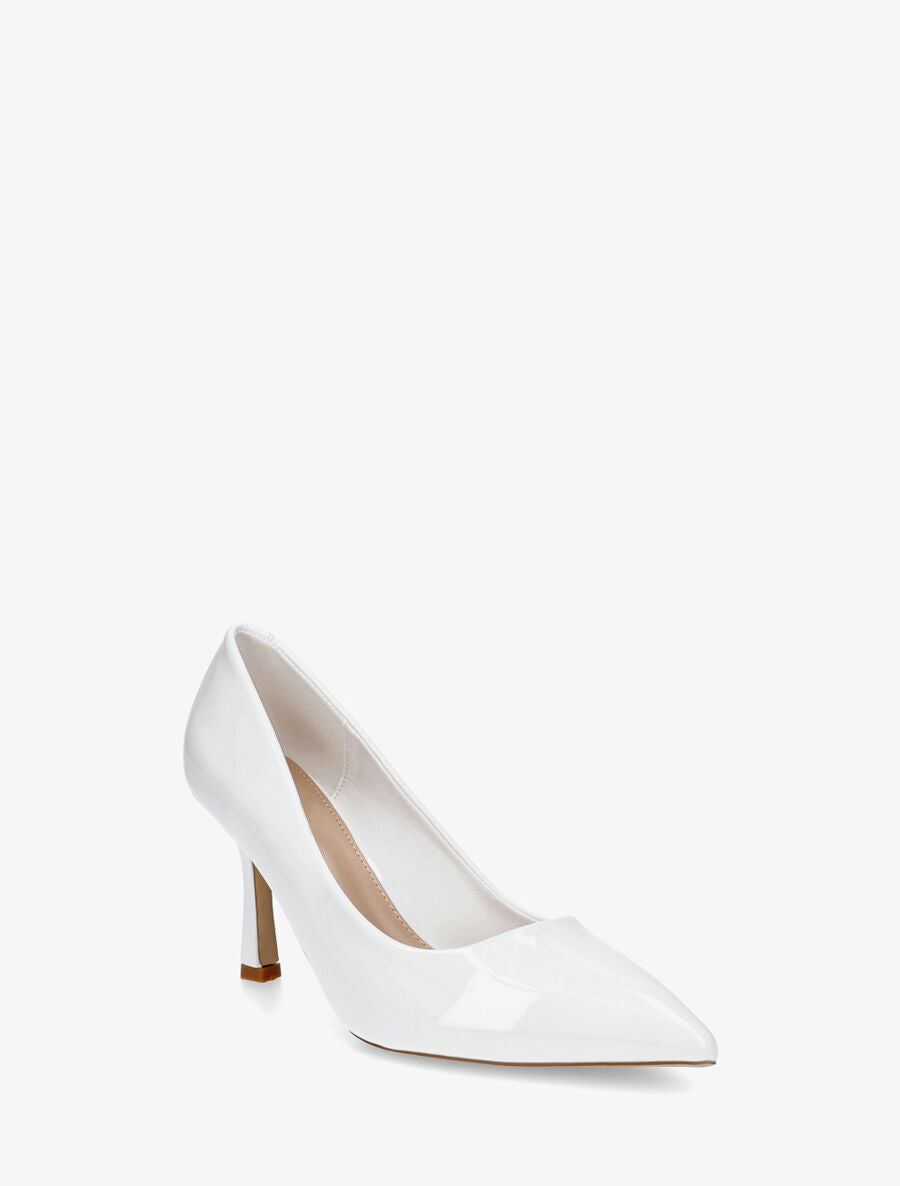 Escarpins vernis à bout pointu - Blanc - 2