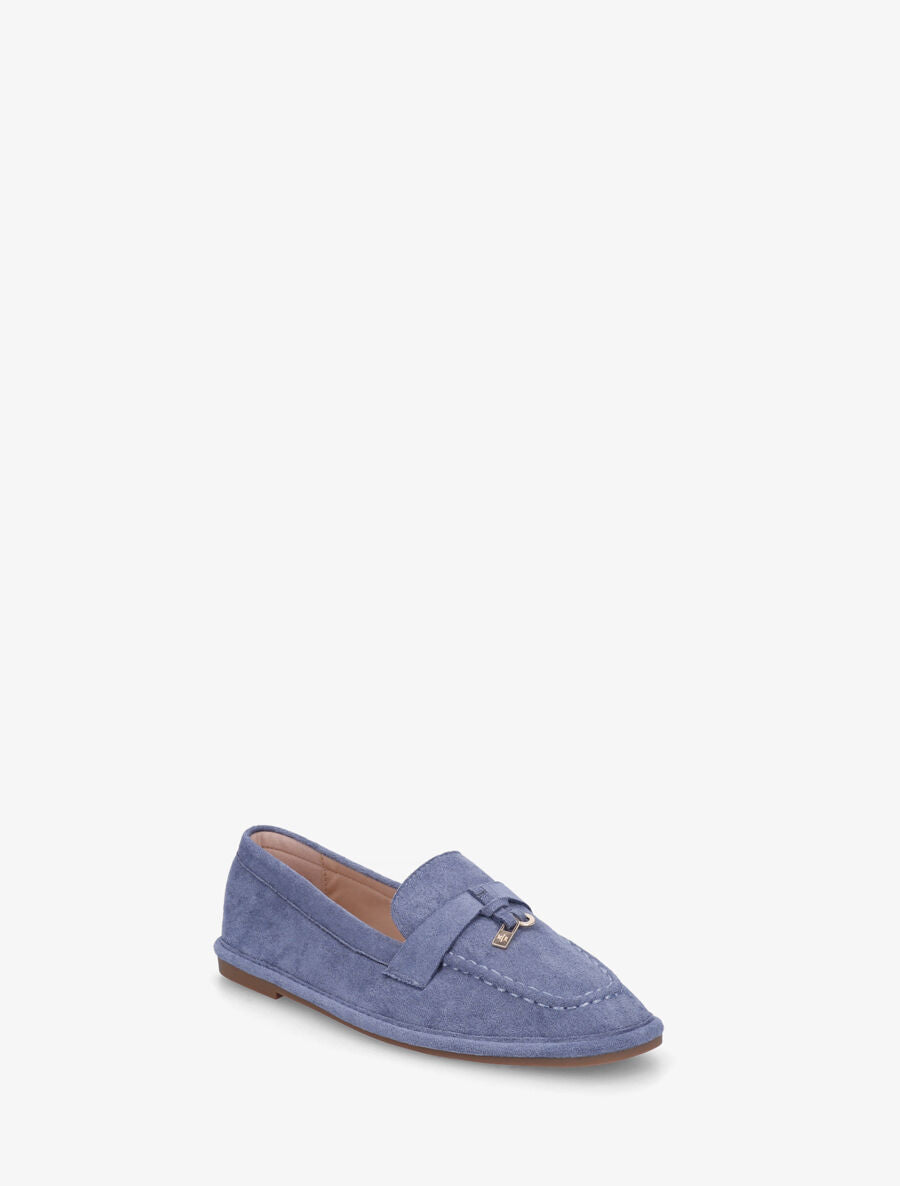 Mocassins en suédine à semelle plate - Bleu - 2