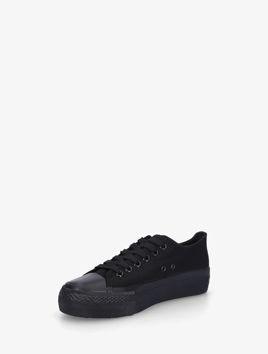 Baskets en toile - Noir - 3
