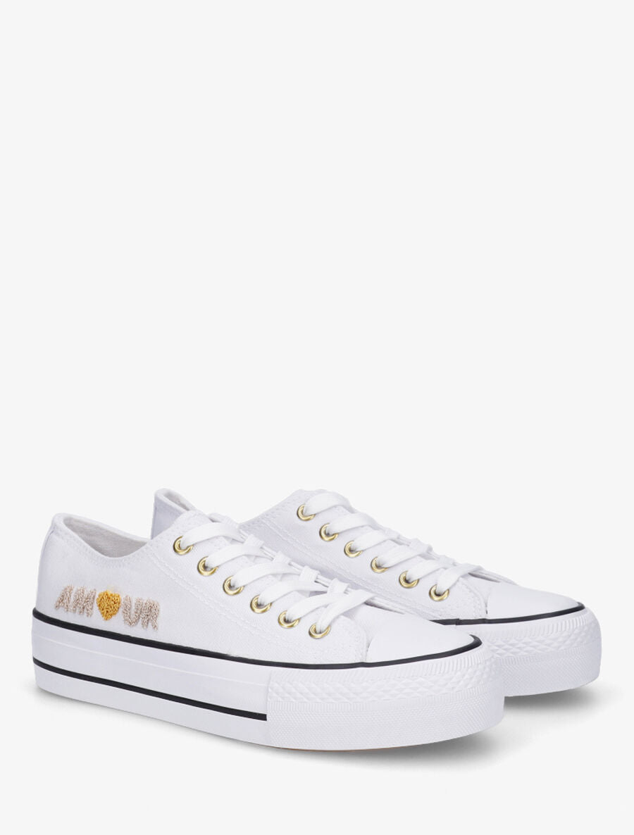 Tennis basse amour - Blanc - 4