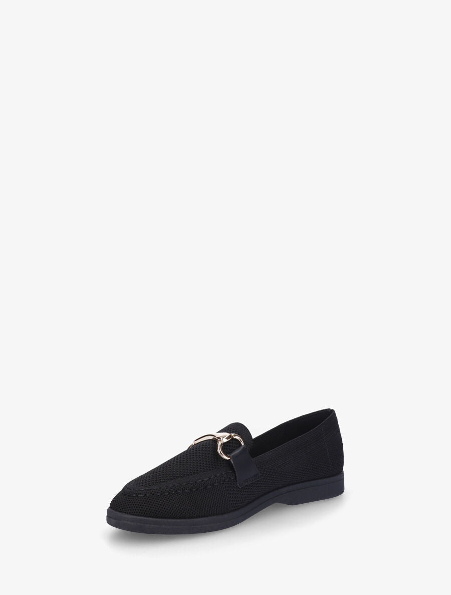 Mocassins souples en maille - Noir - 3