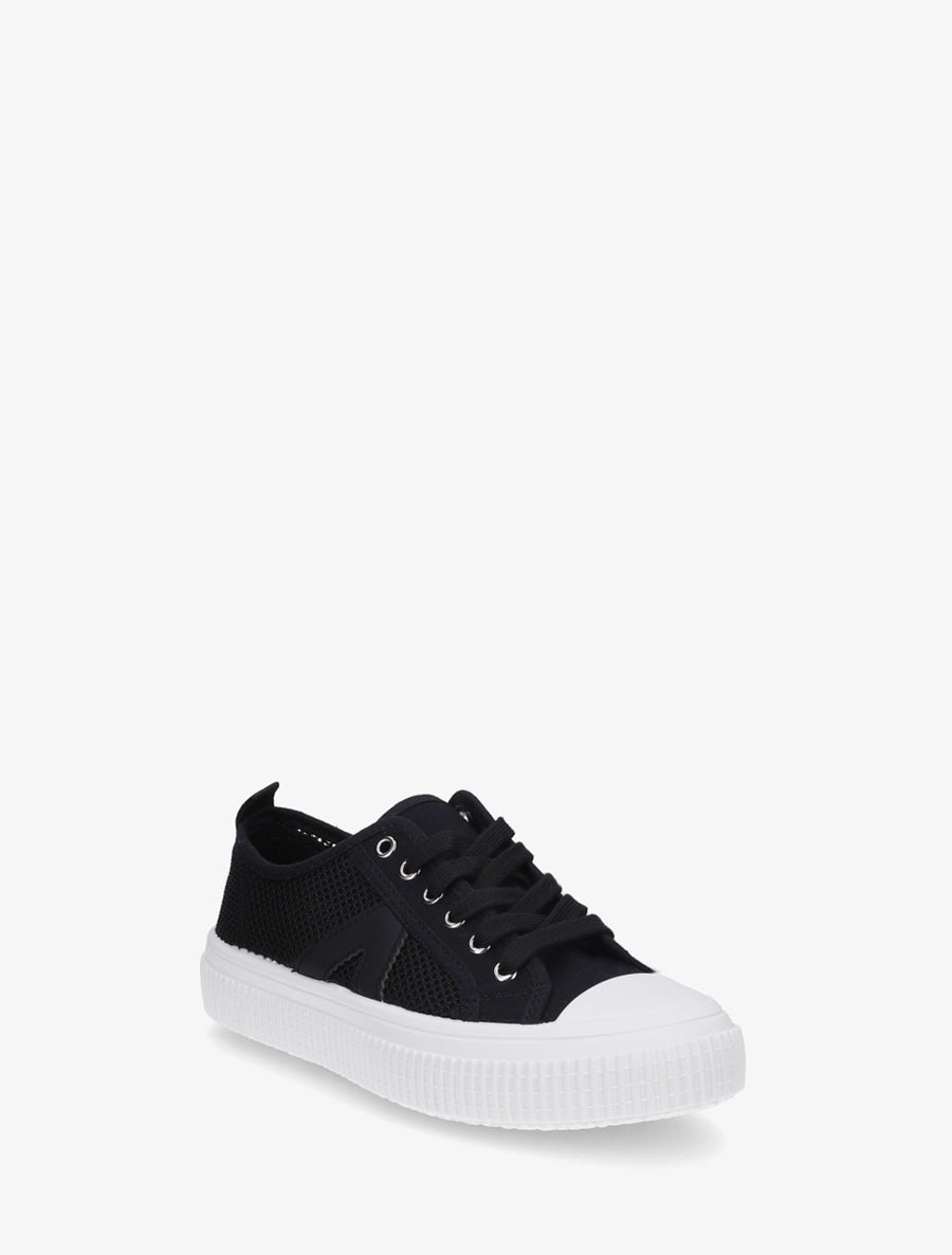 Sneakers unies en toile - Noir - 2