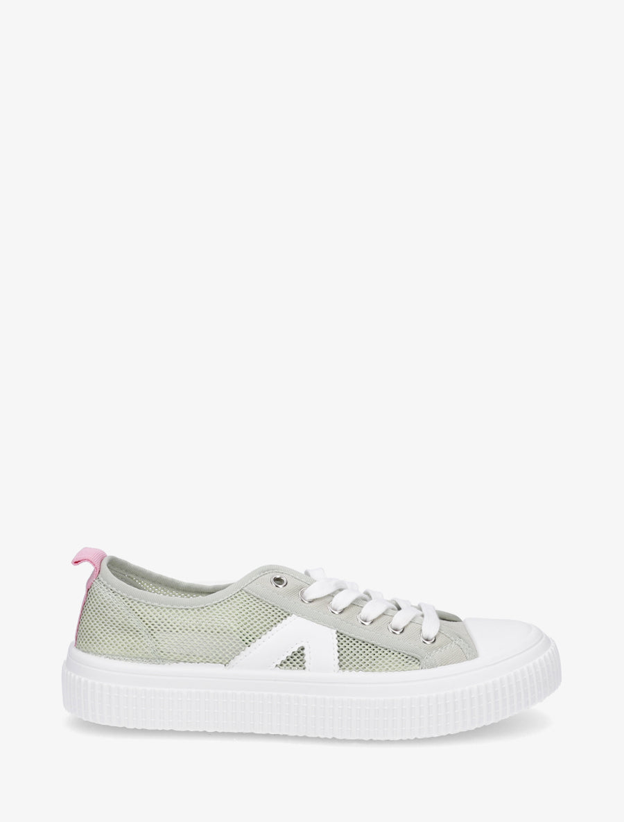 Sneakers unies en toile - Kaki - 1