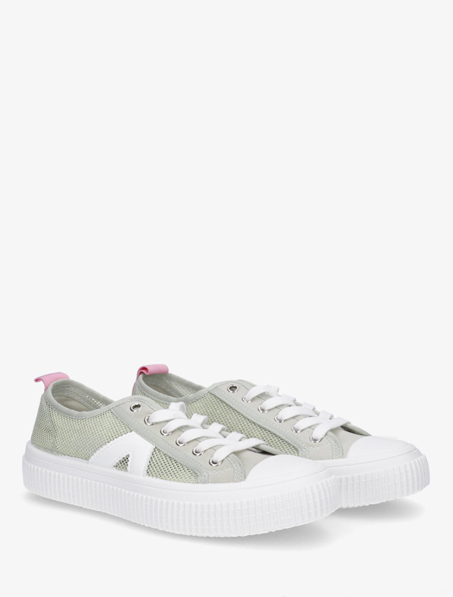 Sneakers unies en toile - Kaki - 4