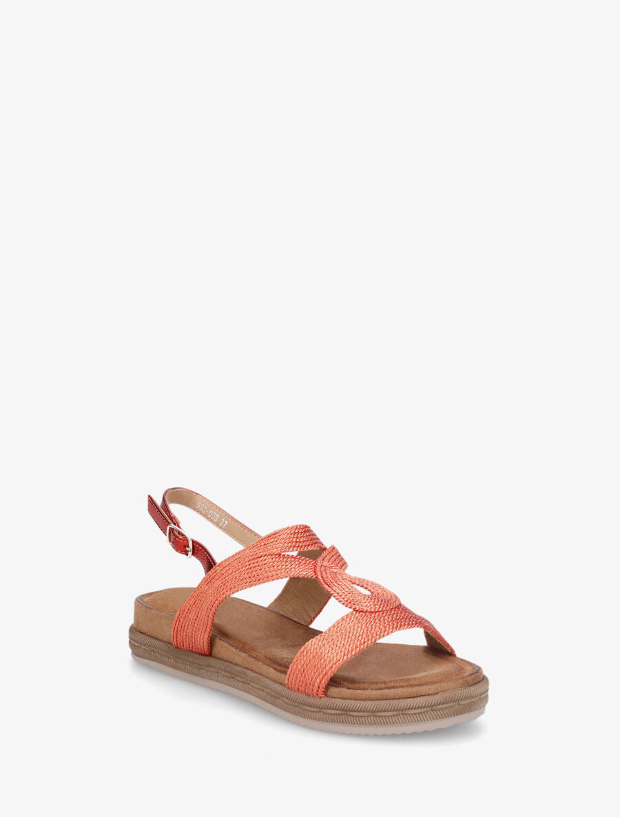Nu-pieds style corde - Orange - 2