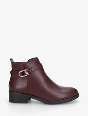 Bottines classiques en simili - Bordeaux - 1
