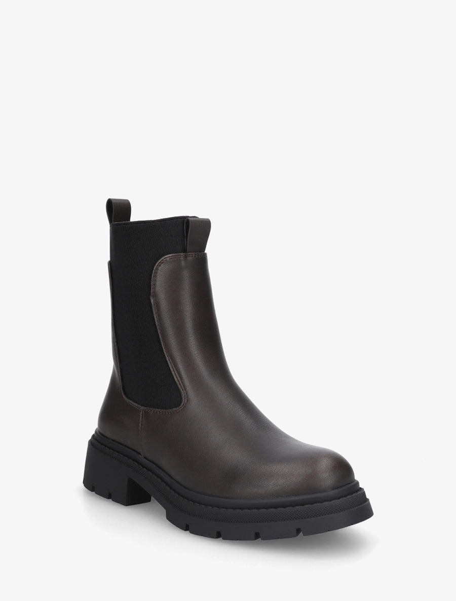 Chelsea boots à semelle crantée - Taupe - 2