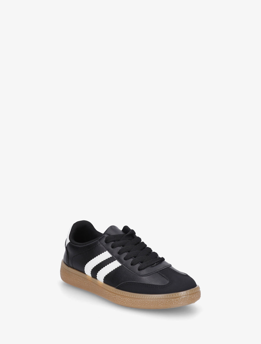 Sneakers à bandes contrastantes - Noir - 2