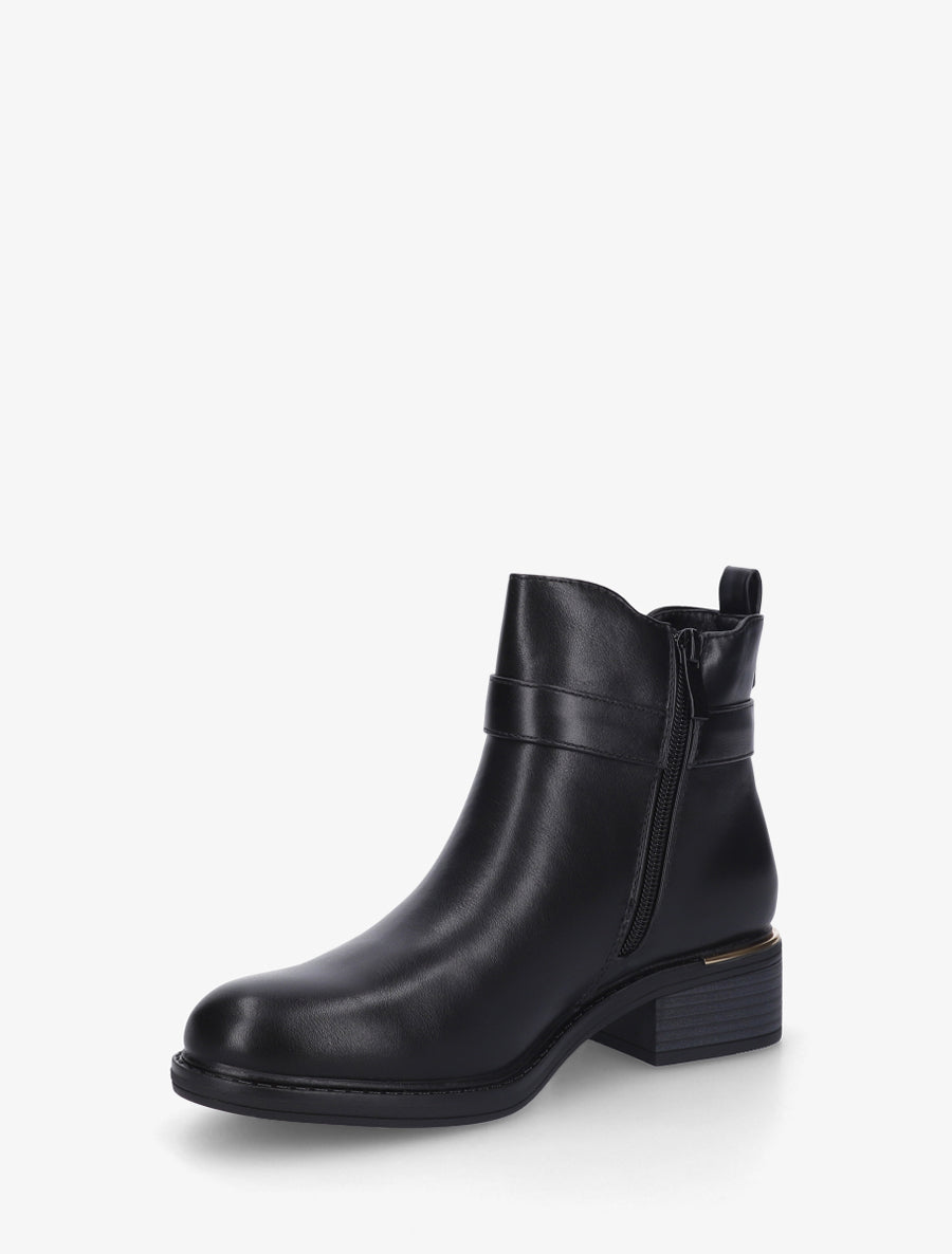 Bottines élastiquées à boucle ronde - Noir - 3