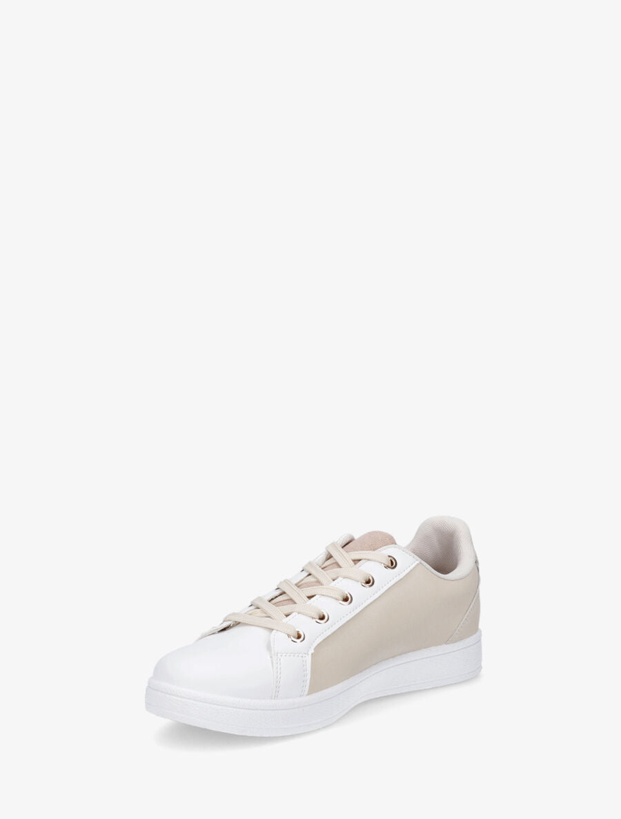 Baskets à zip en simili - Beige - 4