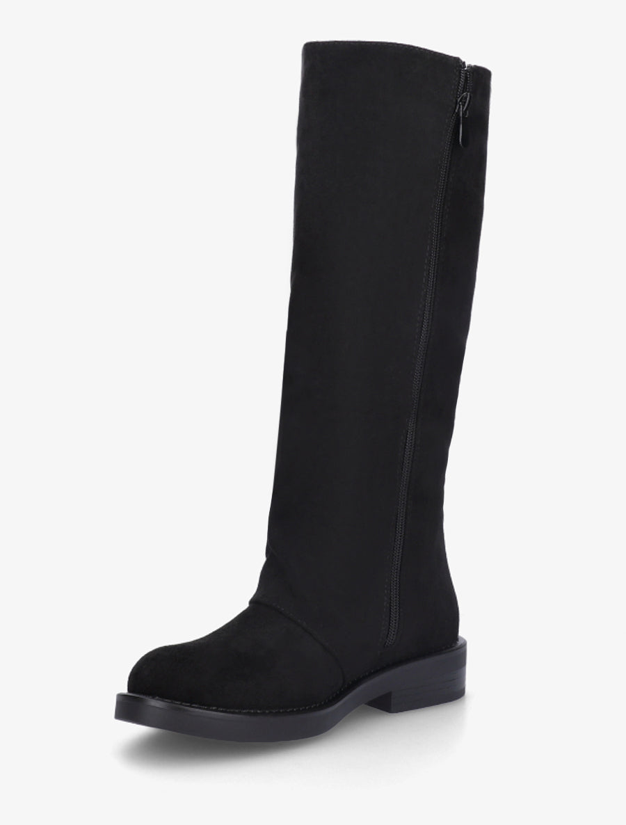 Bottes à franges en suédine - Noir - 3