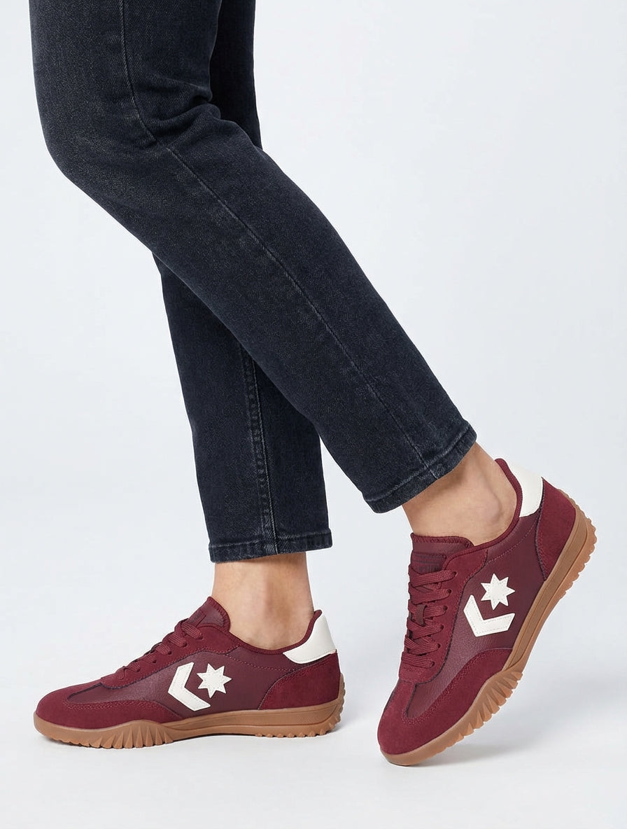 Baskets à empiècement étoile - Bordeaux