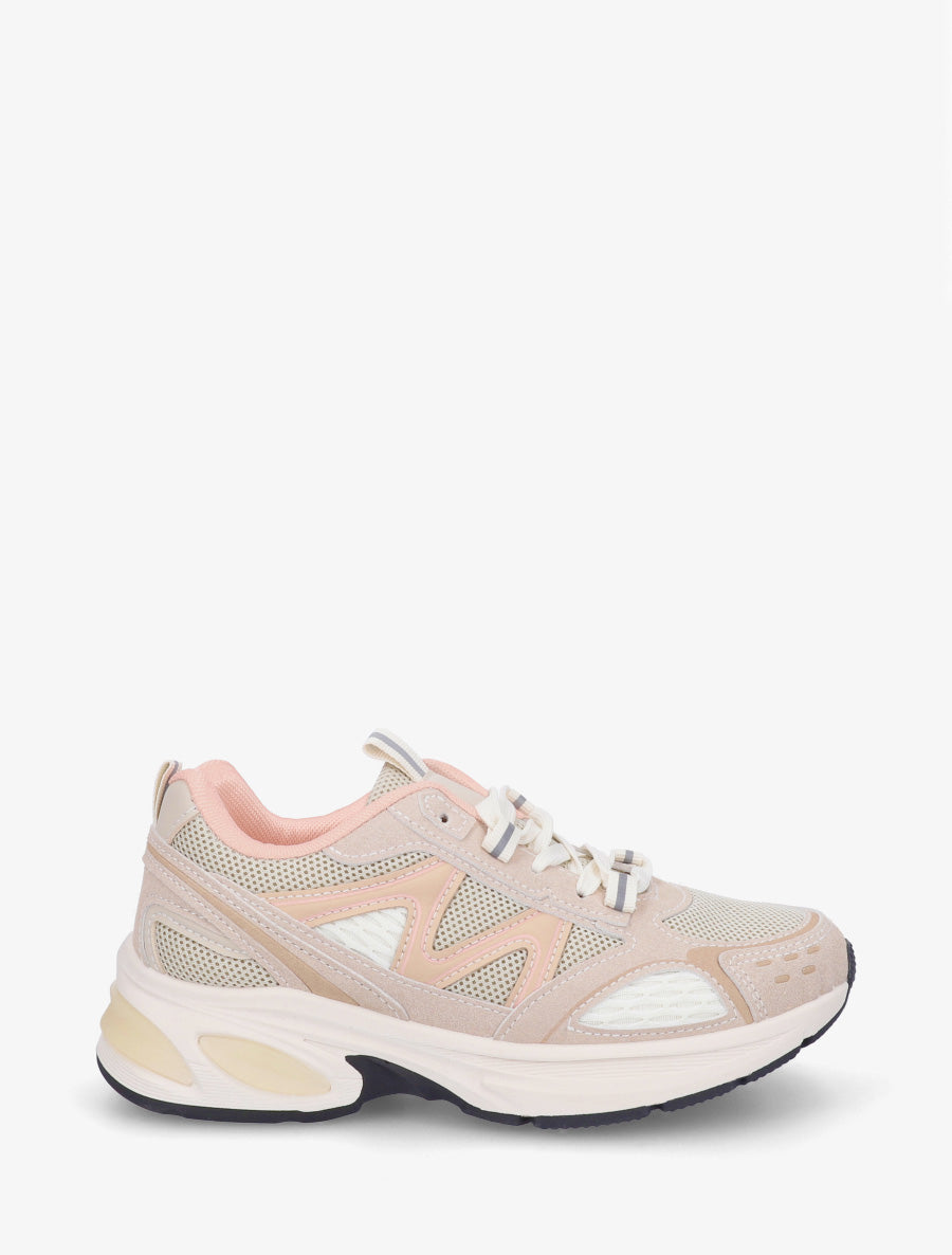 Baskets en tissu et simili - Rose - 1