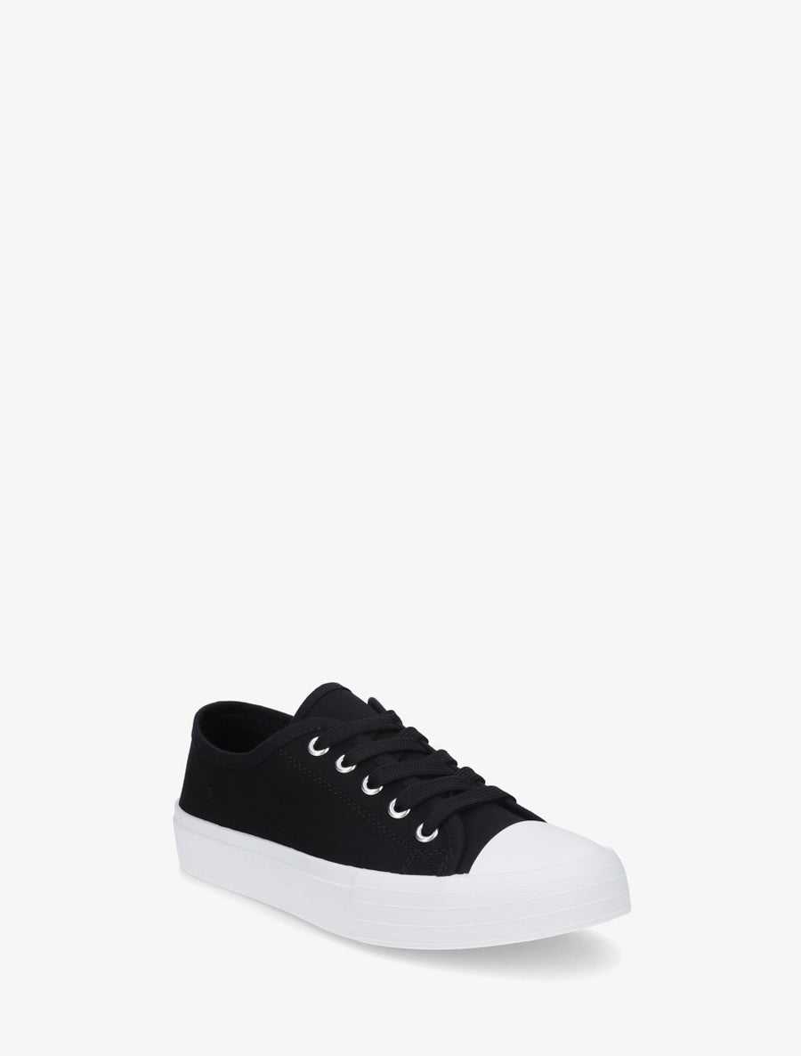 Tennis unis en toile - Noir - 2