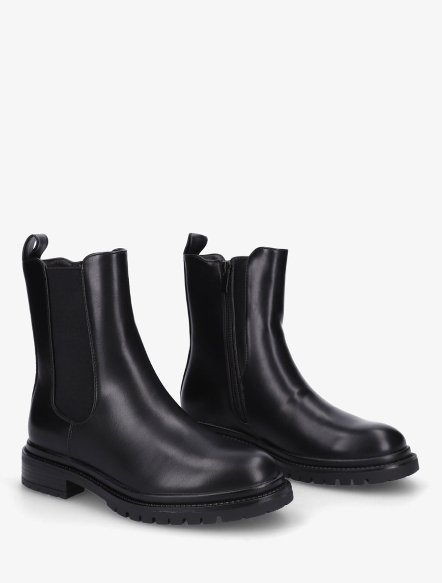 Chelsea boots unies - Noir - 4