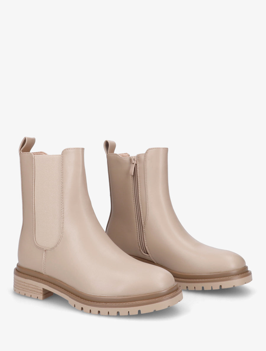 Chelsea boots unies - Taupe - 4