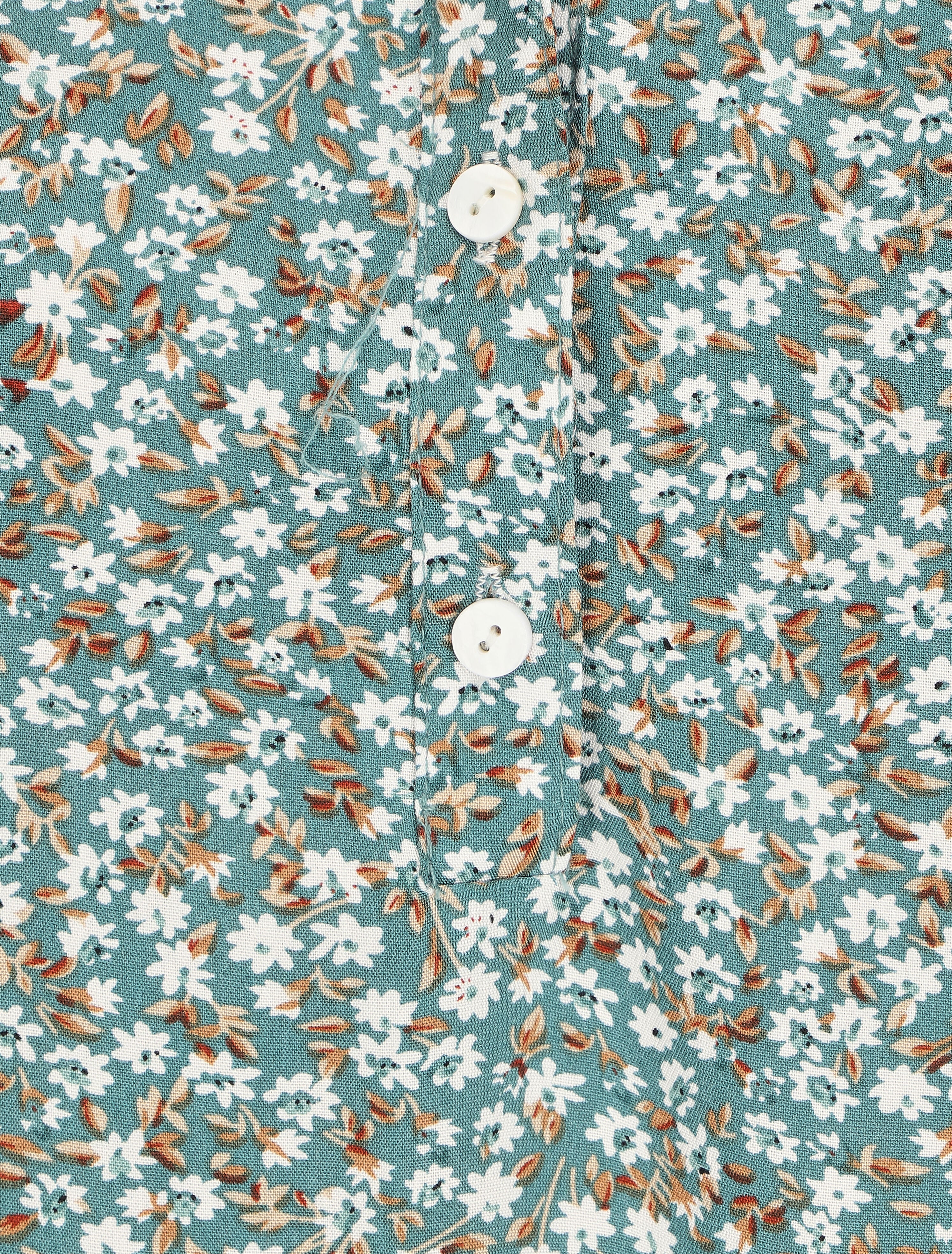 Blouse à imprimé petites fleurs - Vert - 3