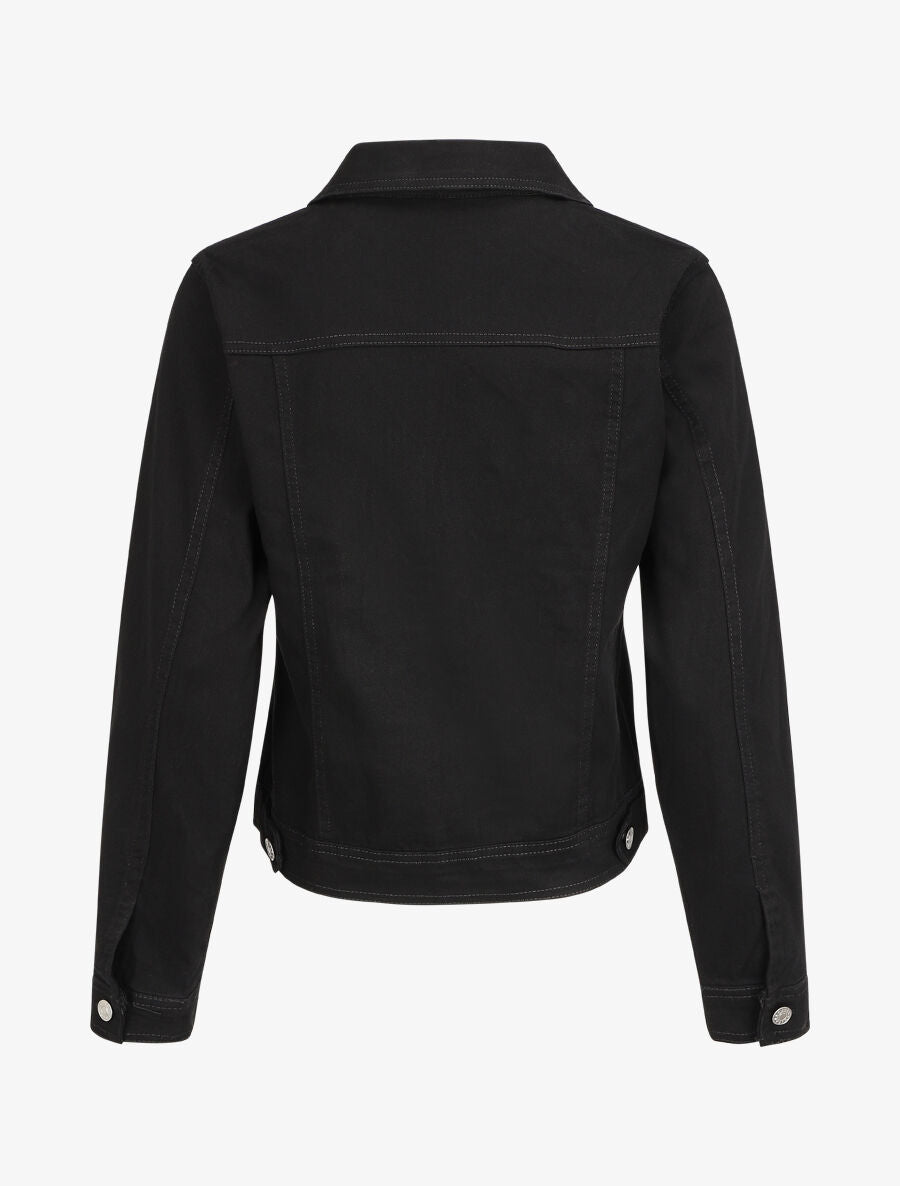 Veste oversize en jean basique - Noir - 2