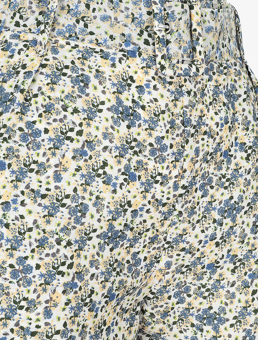 Short à imprimé floral - Beige - 3