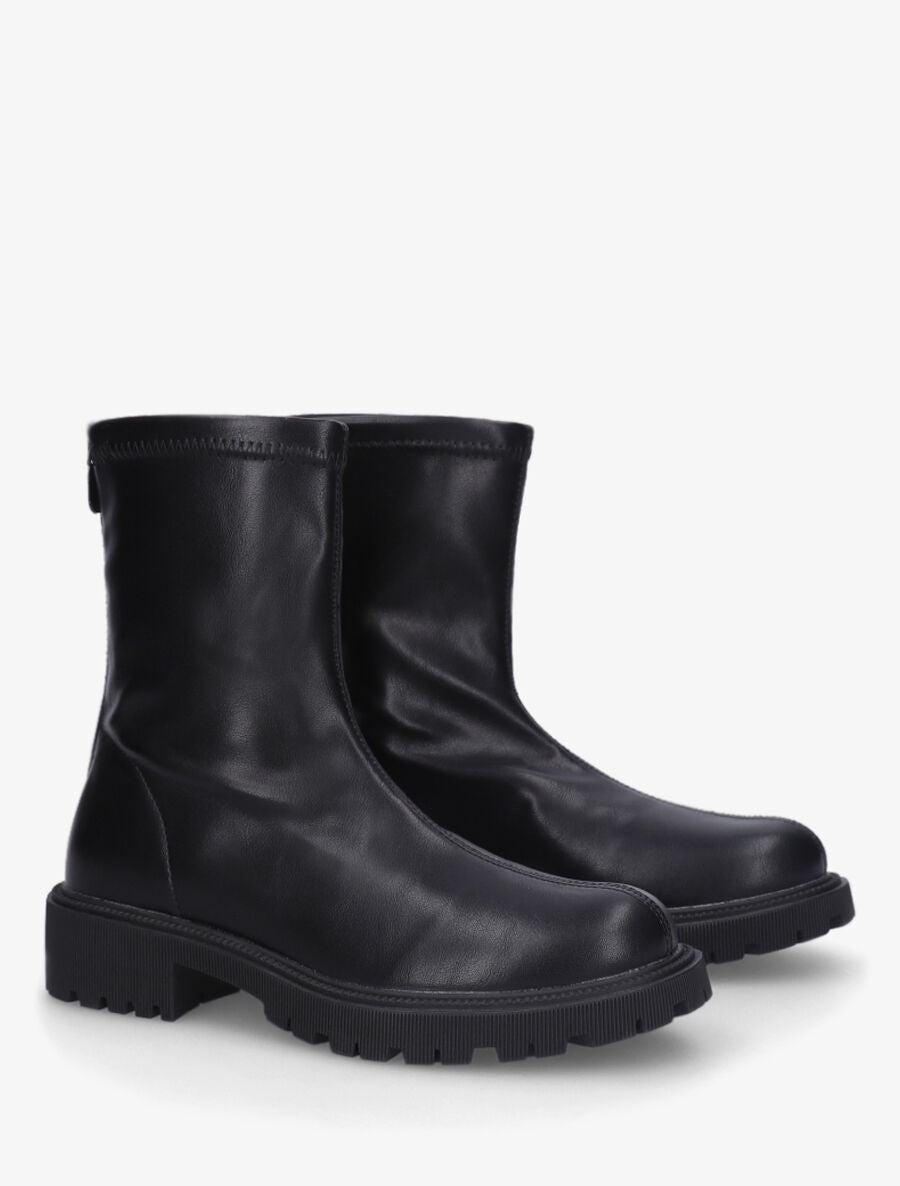Bottines souples en simili - Noir - 4