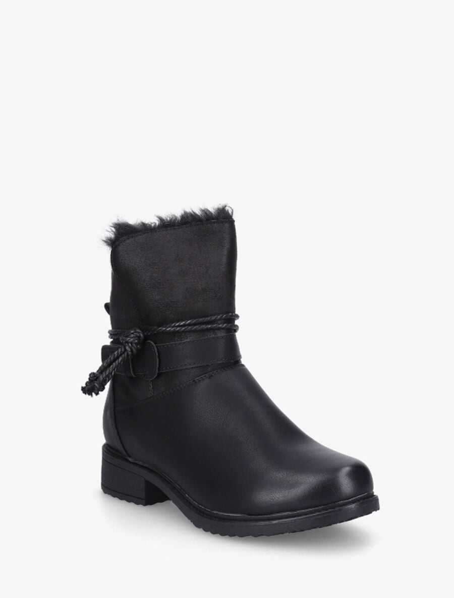 Bottines fourrées bi-matière - Noir - 2