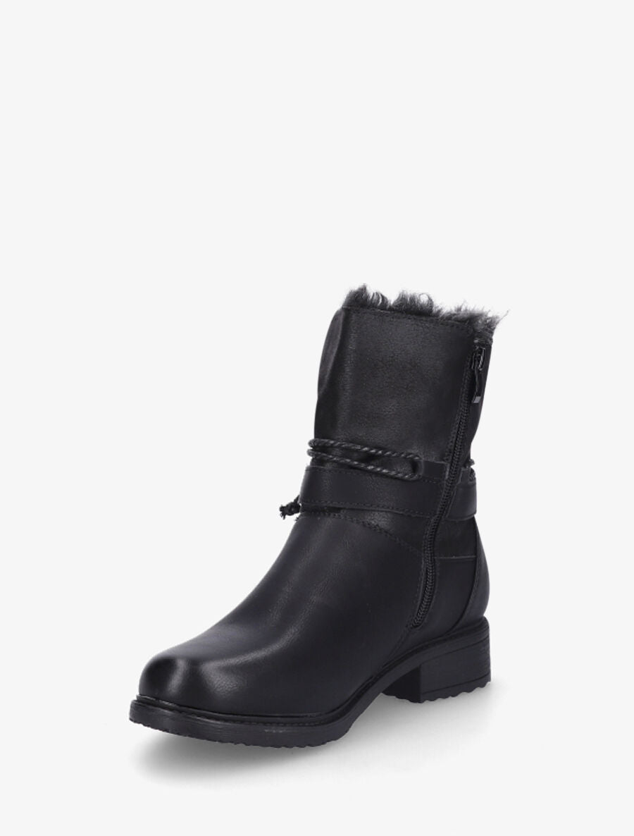 Bottines fourrées bi-matière - Noir - 3