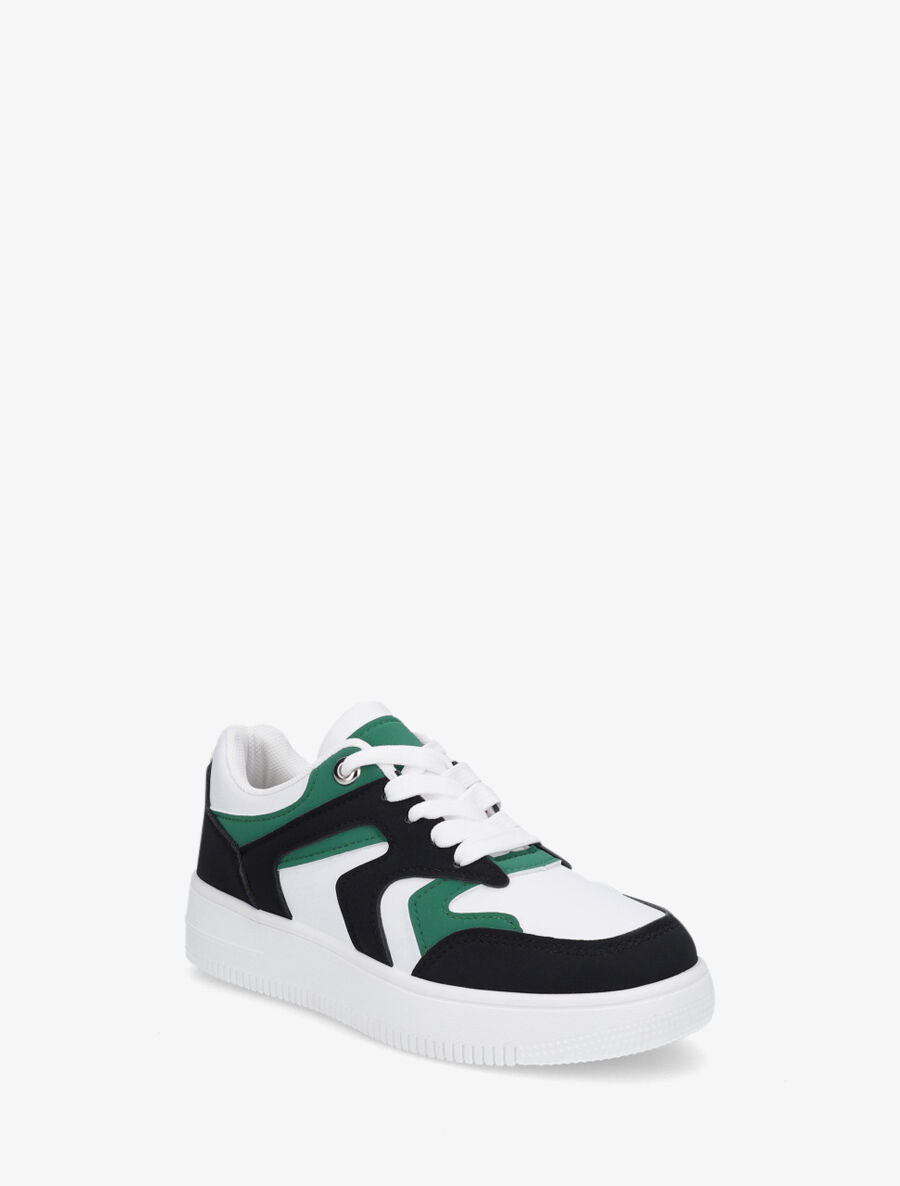 Sneakers classiques en simili - Noir - 2