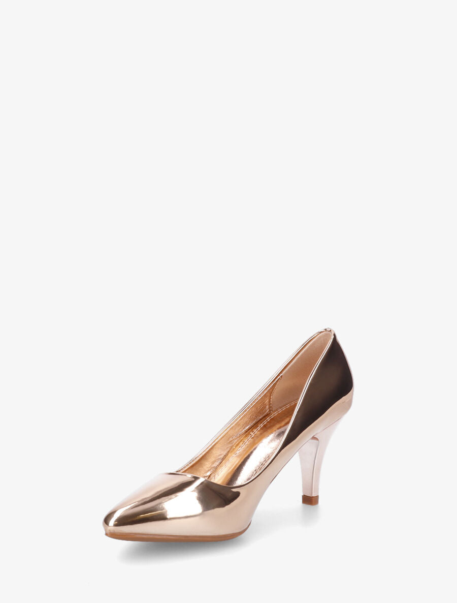 Escarpins pointu à talon aiguille - Rose gold - 3