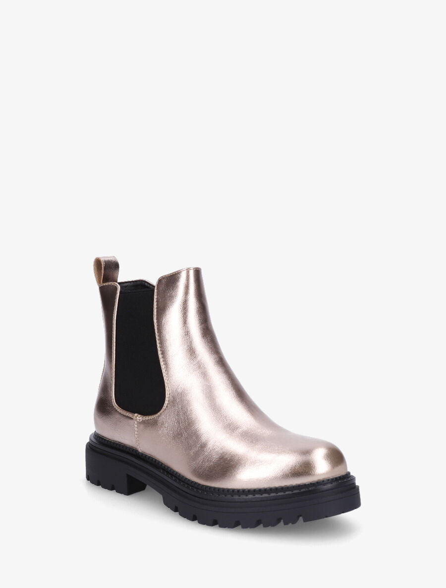 Low boots en simili - Or - 2