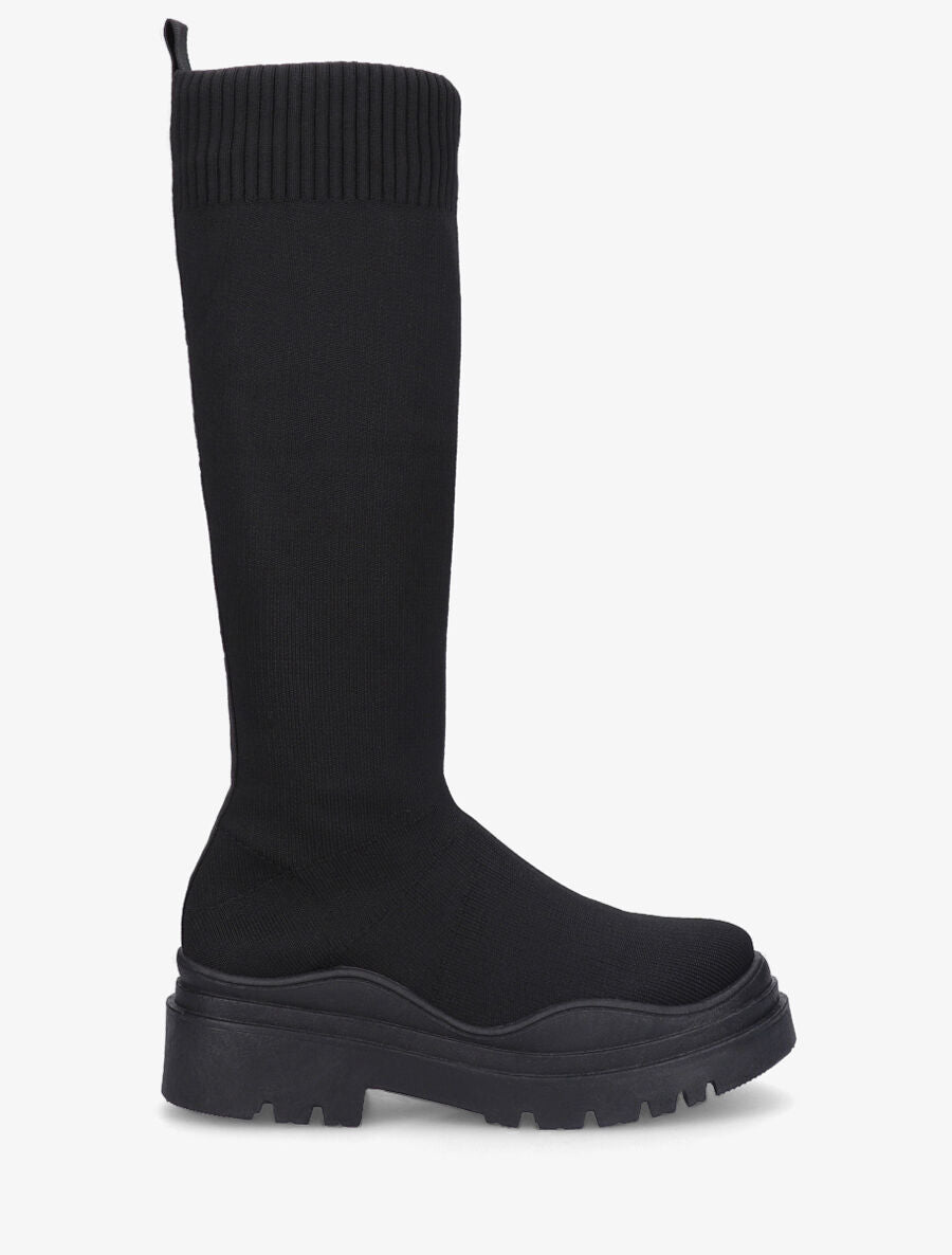 Bottes chaussettes plates - Noir - 5