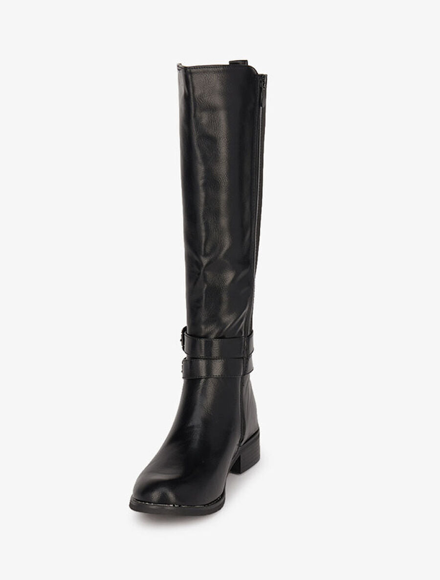 Bottes cavalières élastiquées - Noir - 3