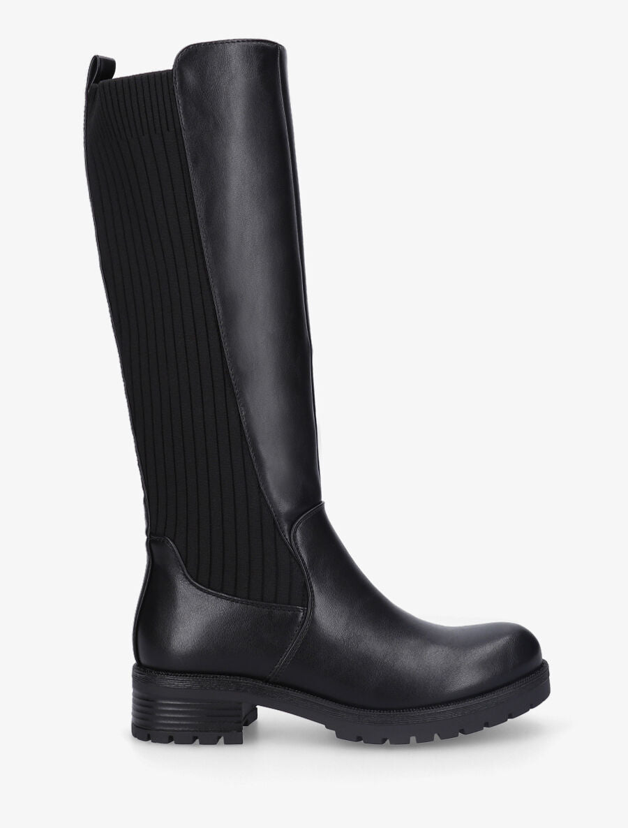 Bottes unies bi-matière - Noir - 1