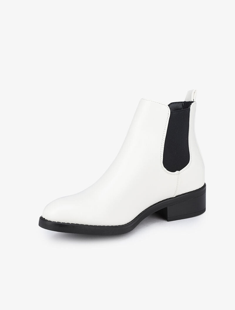 Chelsea boots unies - Blanc - 4