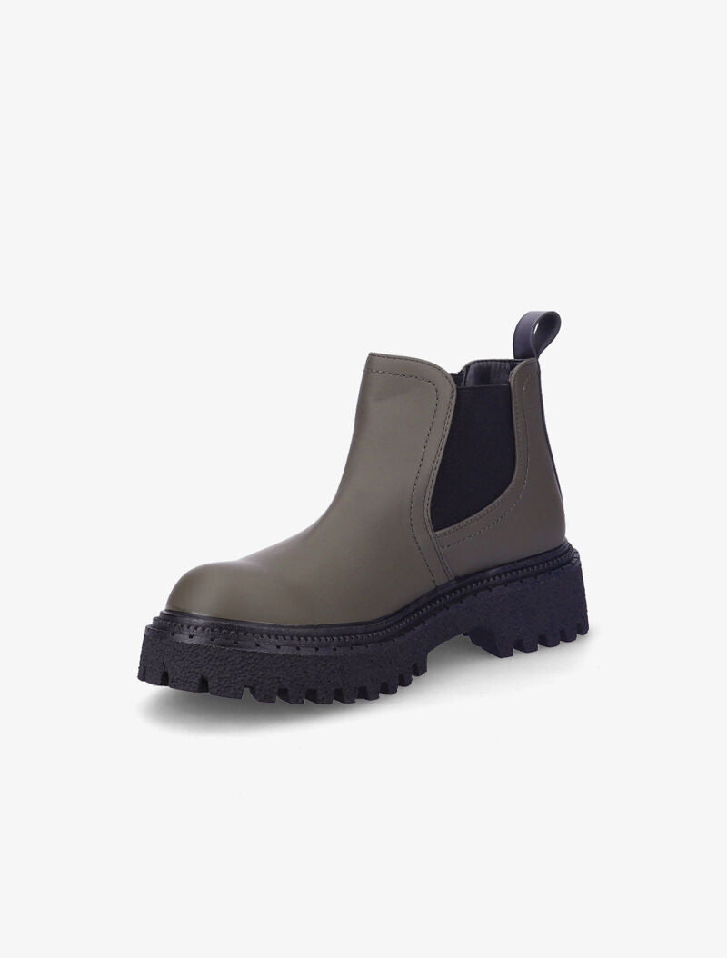Chelsea boots à semelles texturées et crantées - Gris - 3