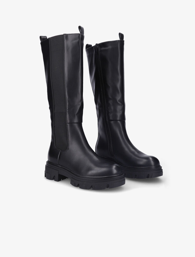 Bottes à semelles épaisses - Noir - 4
