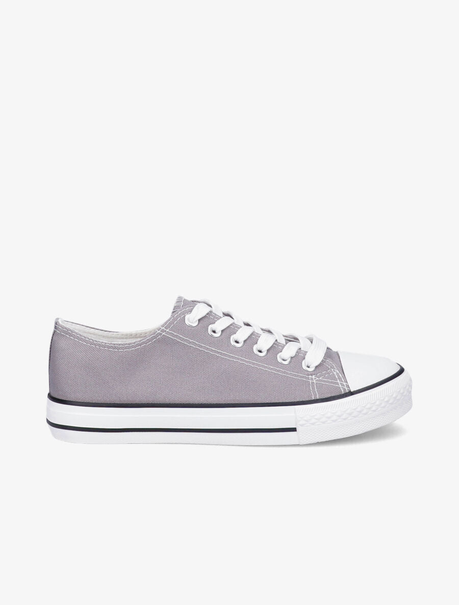 Tennis basses à semelle en gomme - Gris souris - 5