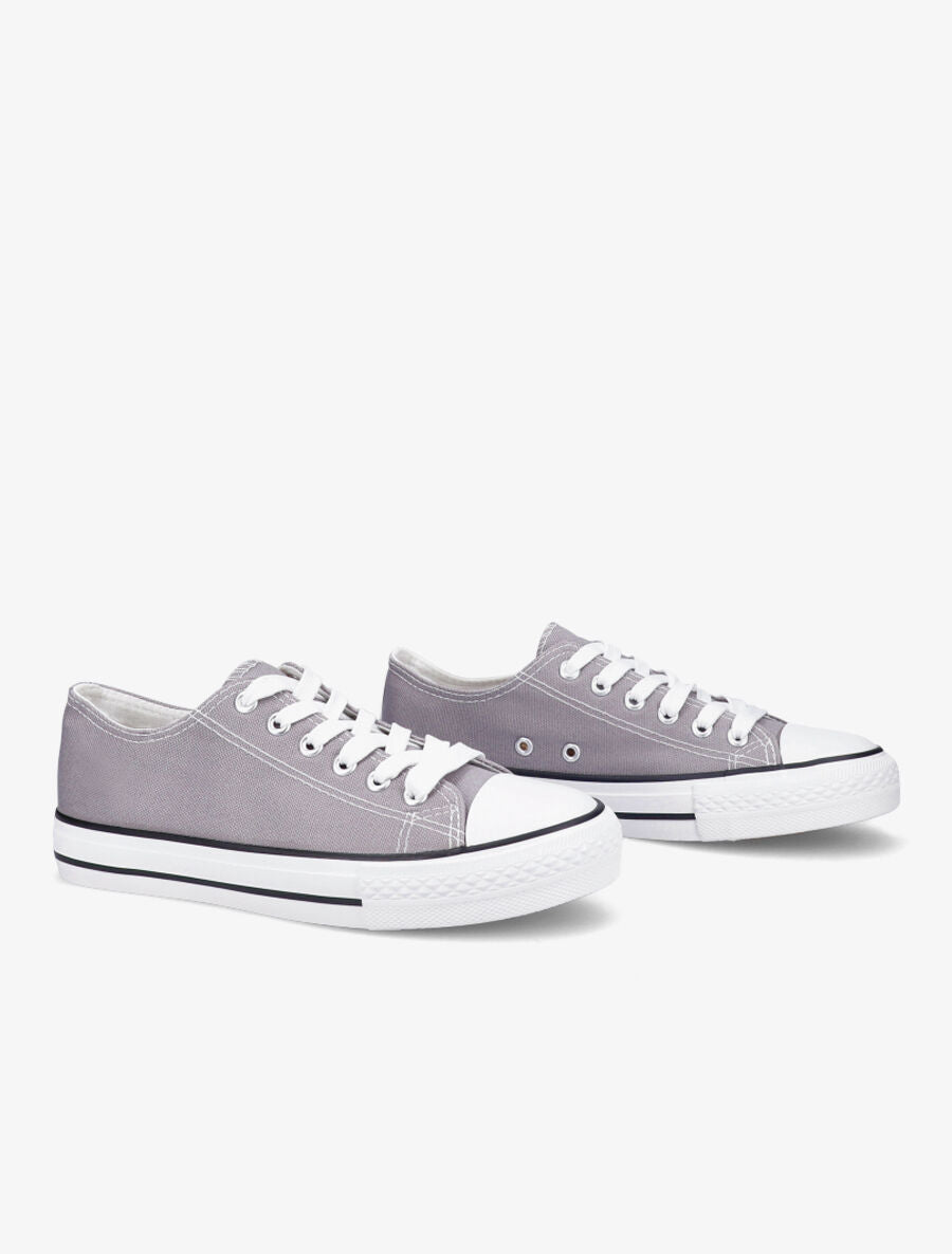 Tennis basses à semelle en gomme - Gris souris - 4