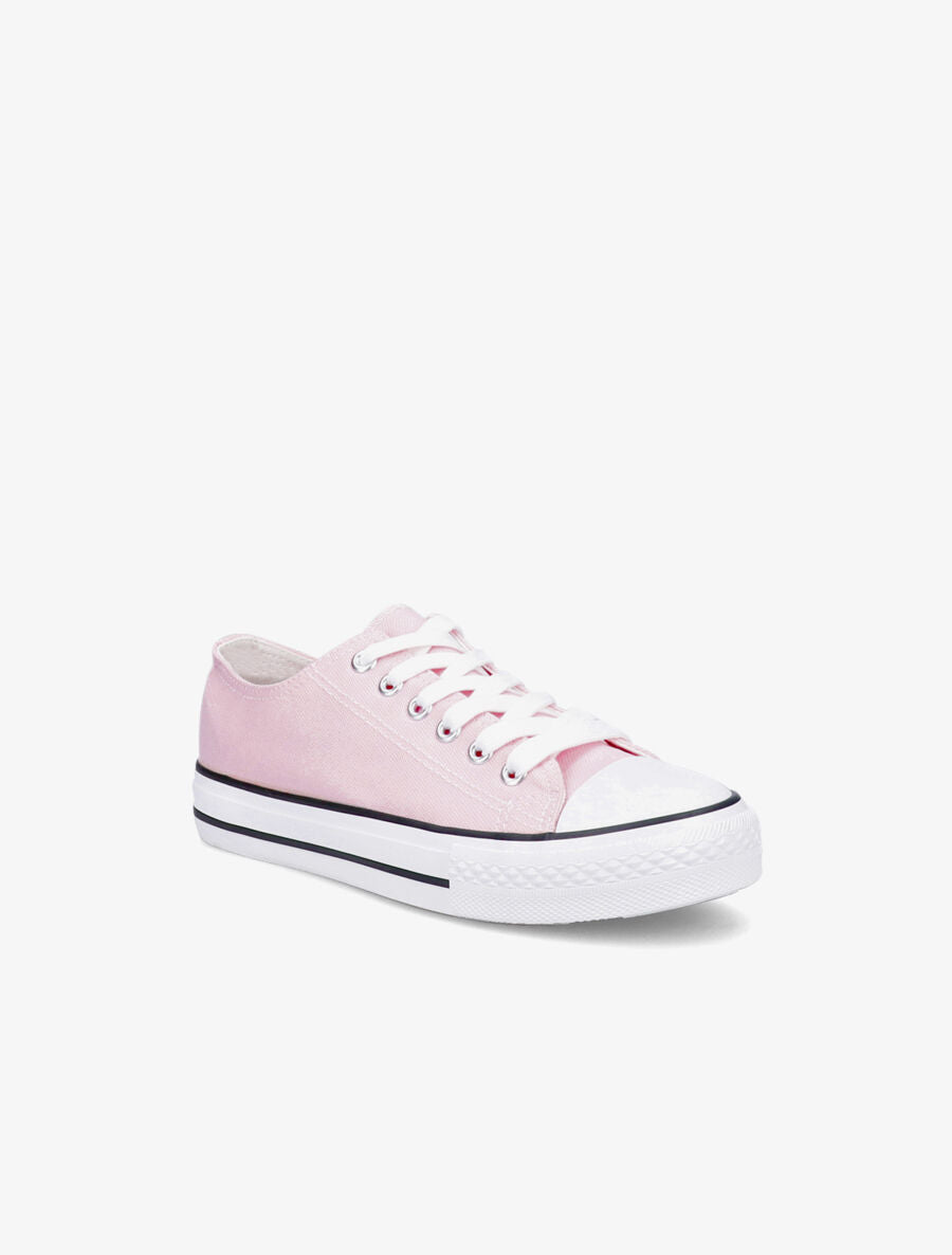 Tennis basses à semelle en gomme - Rose pâle - 2