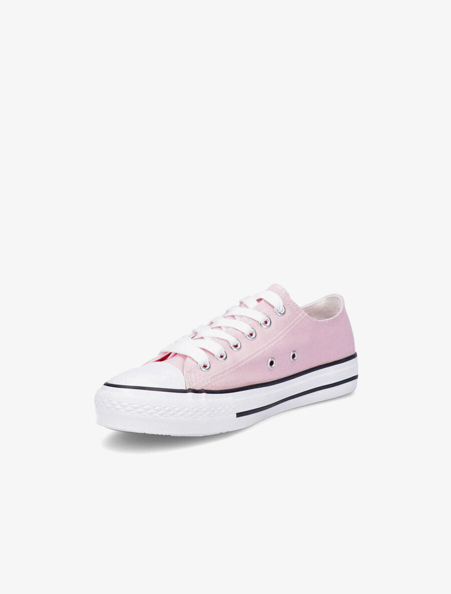 Tennis basses à semelle en gomme - Rose pâle - 3