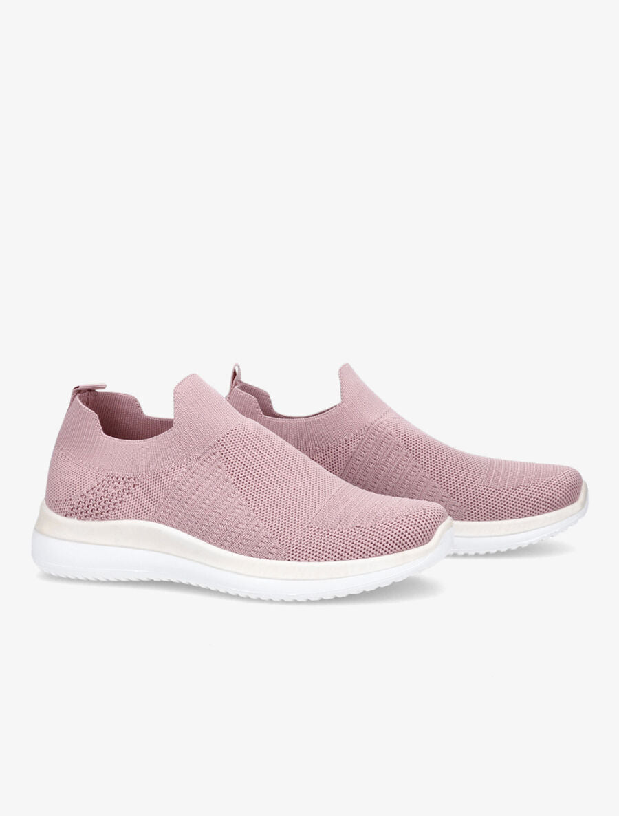 Baskets en mesh stylisé - Rose - 4