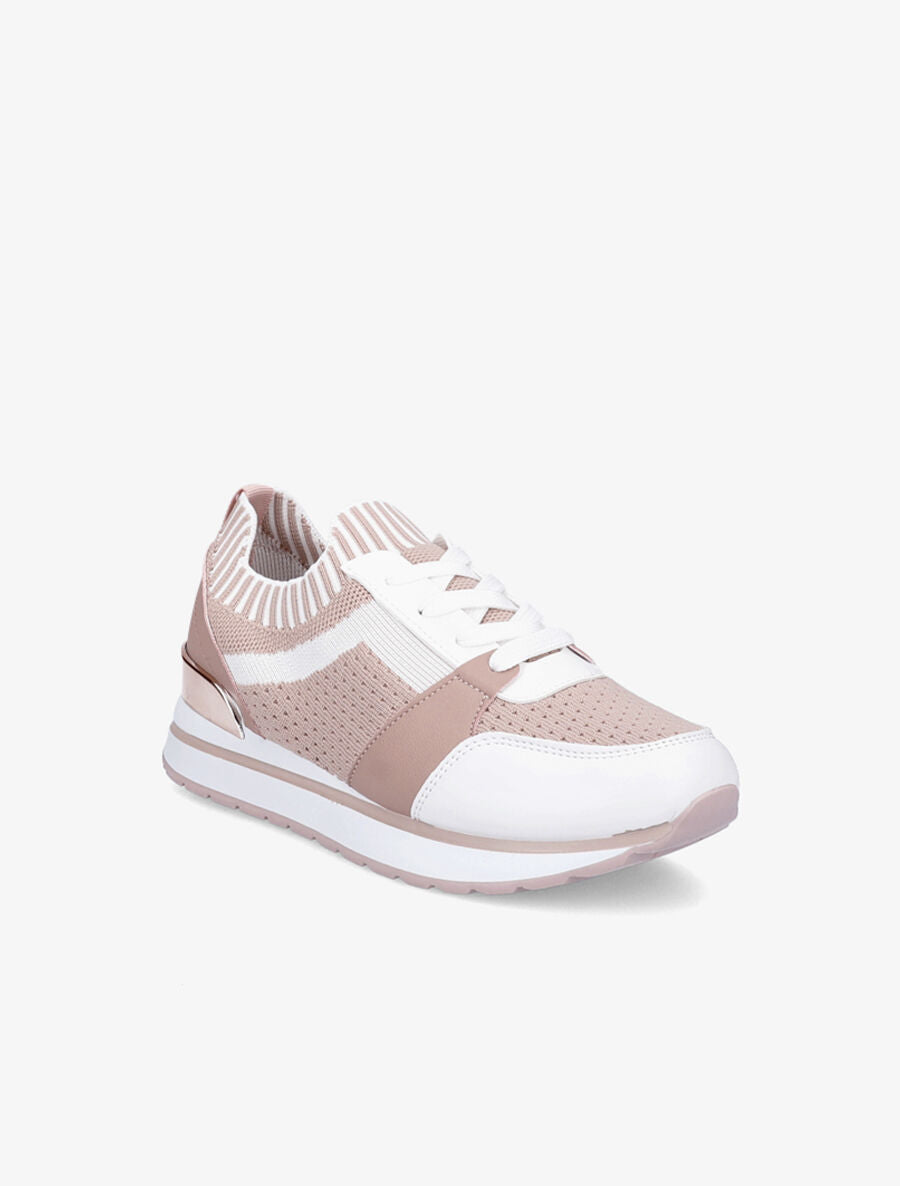 Baskets en mesh et simili - Rose - 2
