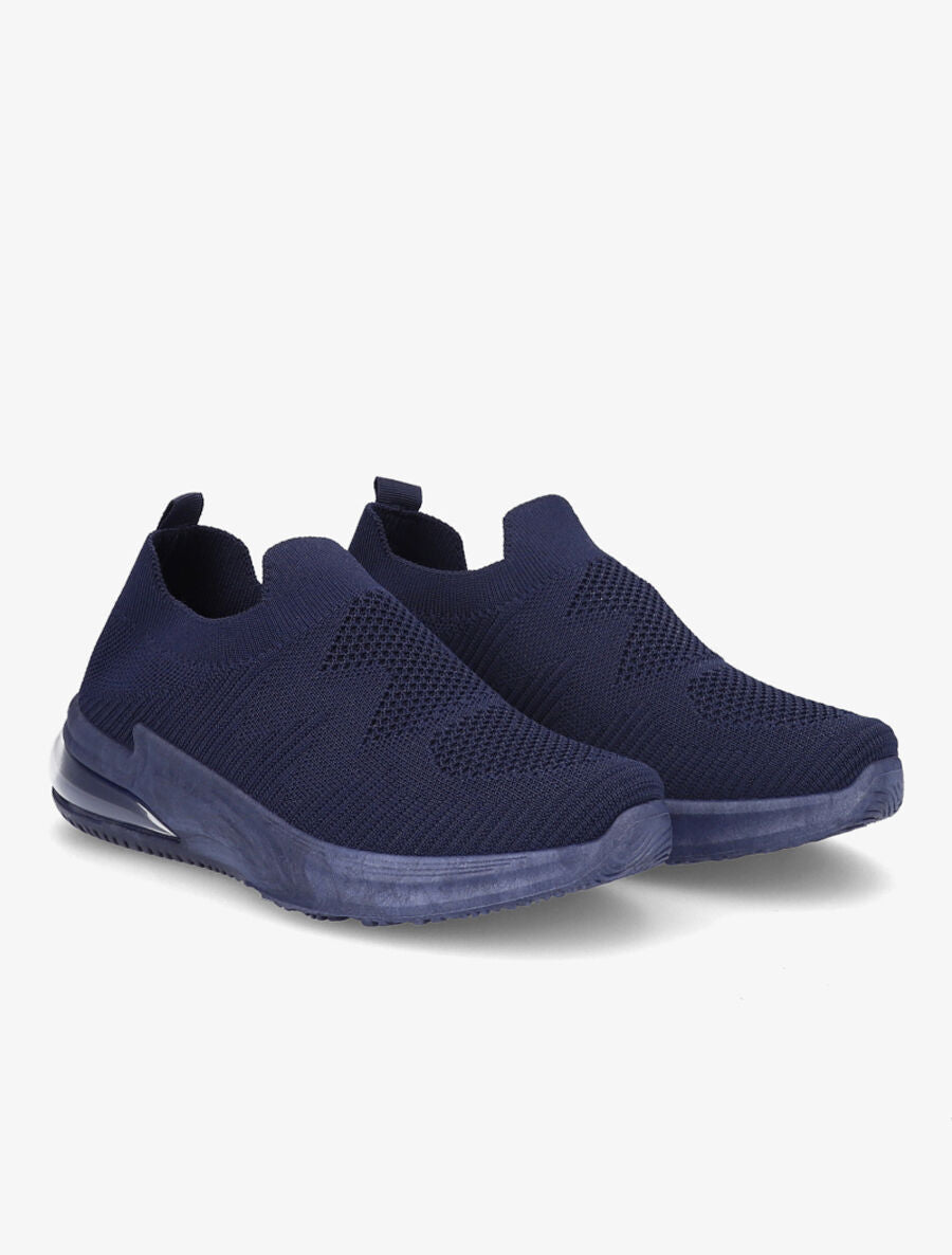 Baskets basses en mesh - Marine - 4
