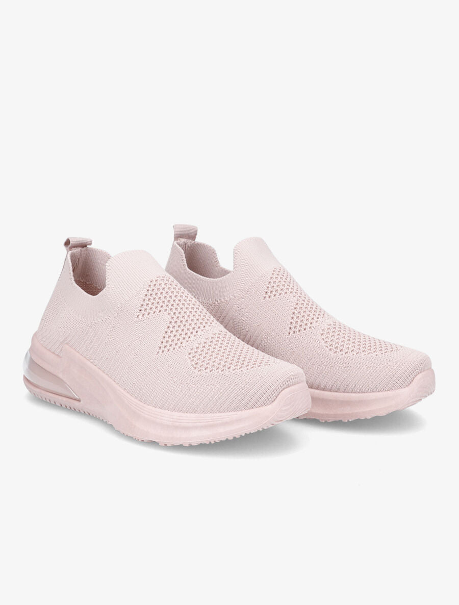Baskets basses en mesh - Rose - 4