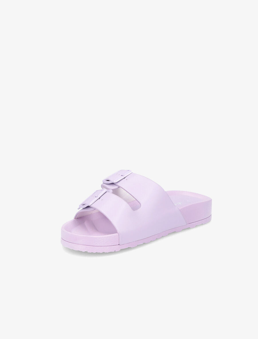 Claquettes à brides à boucles - Lilas - 3