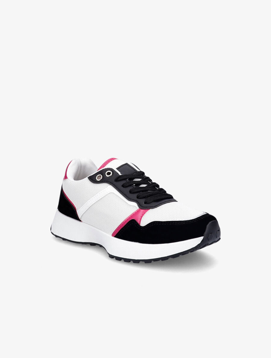 Baskets en tissu et bouts en suédine - Noir - 2