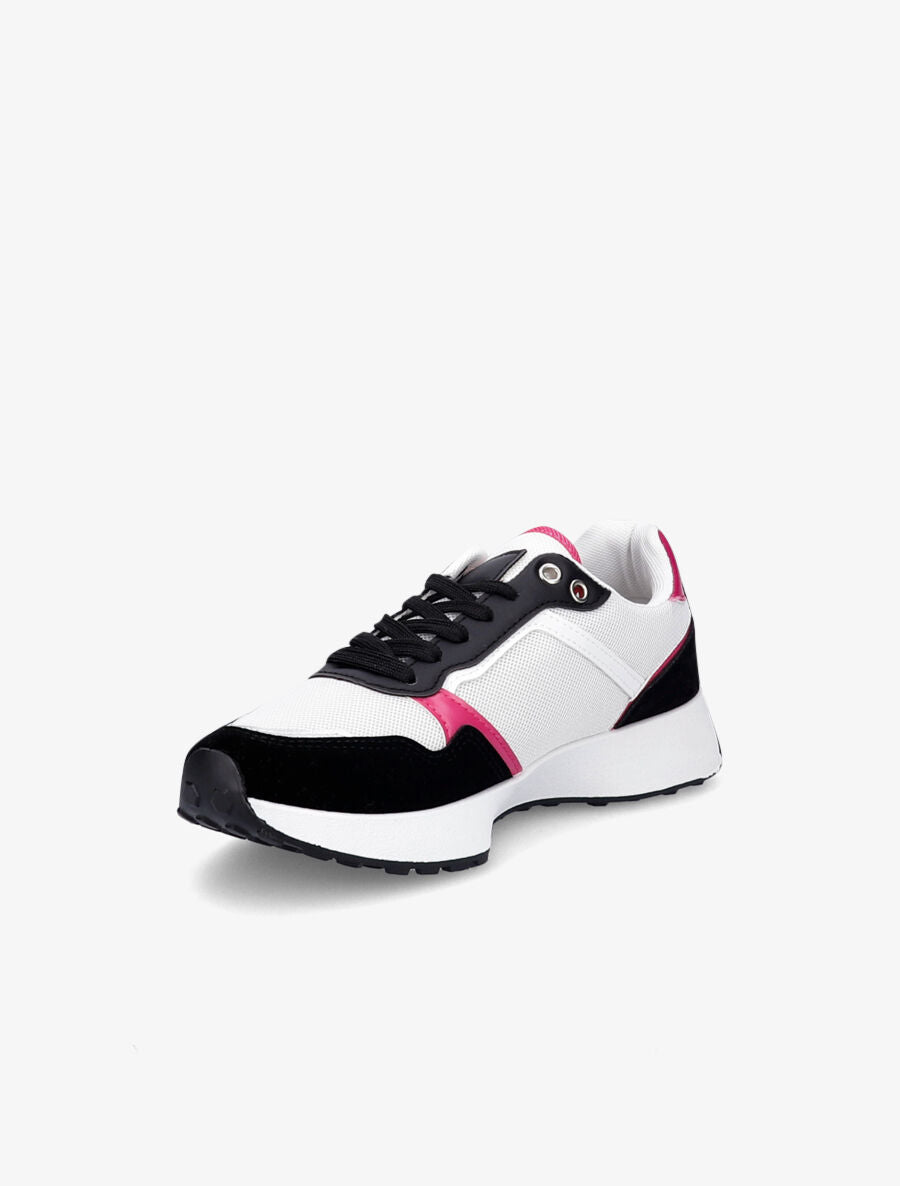 Baskets en tissu et bouts en suédine - Noir - 3